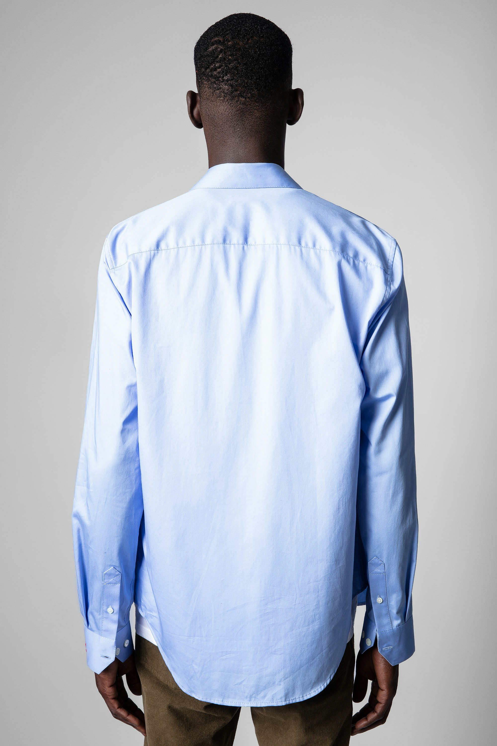 Camicia Sydney Pop - Camicia in cotone celeste uomo